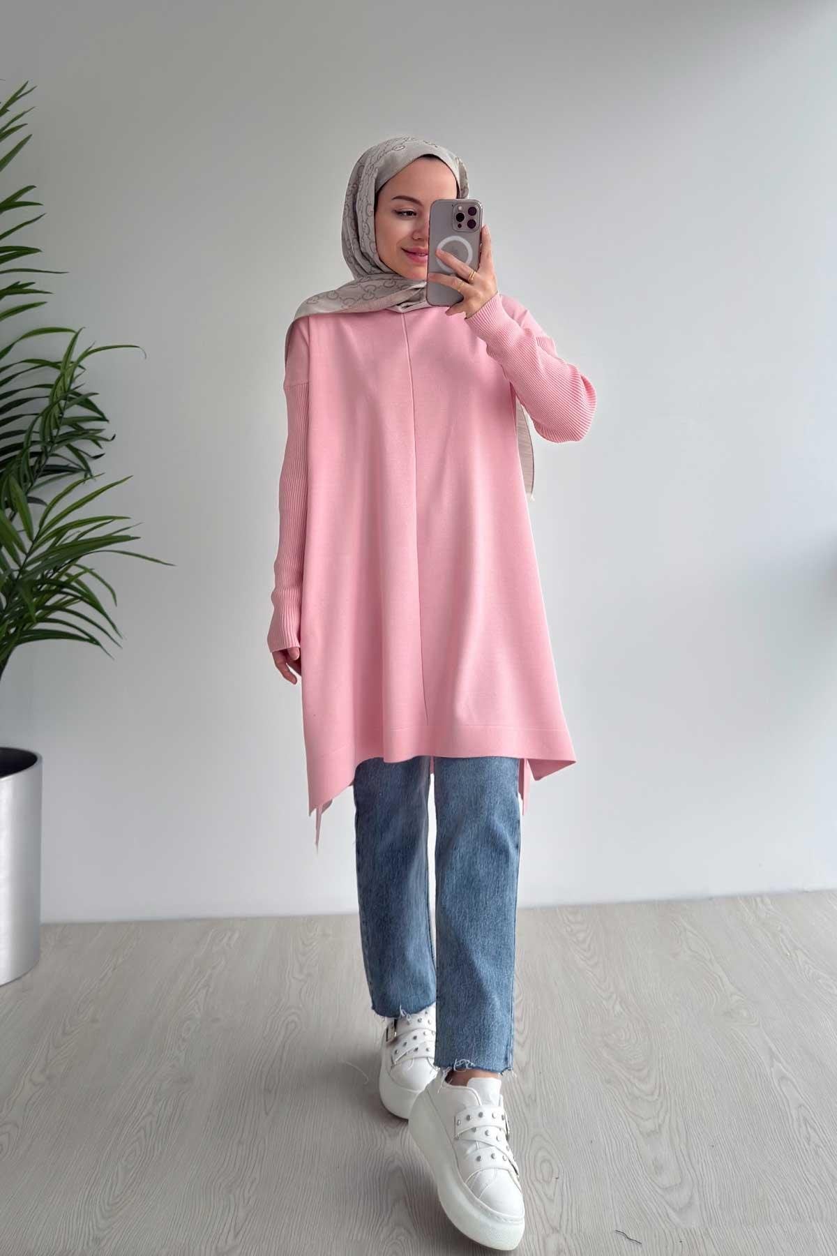 Mira Mercerized Tunic - Pink