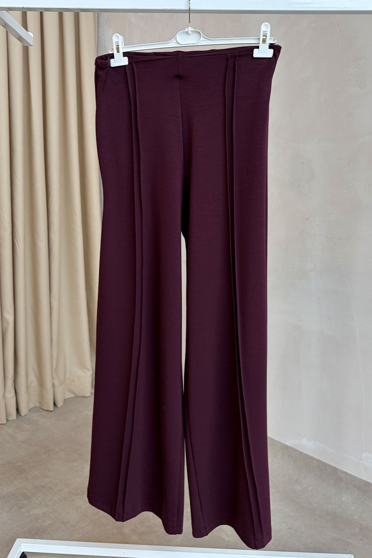 Three-Piece Asymmetric Suit - Burgundy