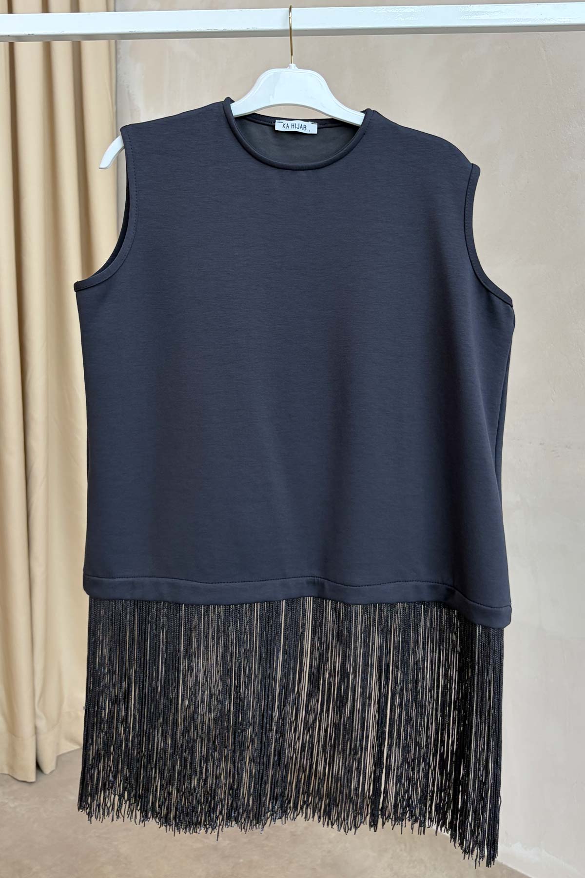 Three-Piece Asymmetric Suit - Charcoal