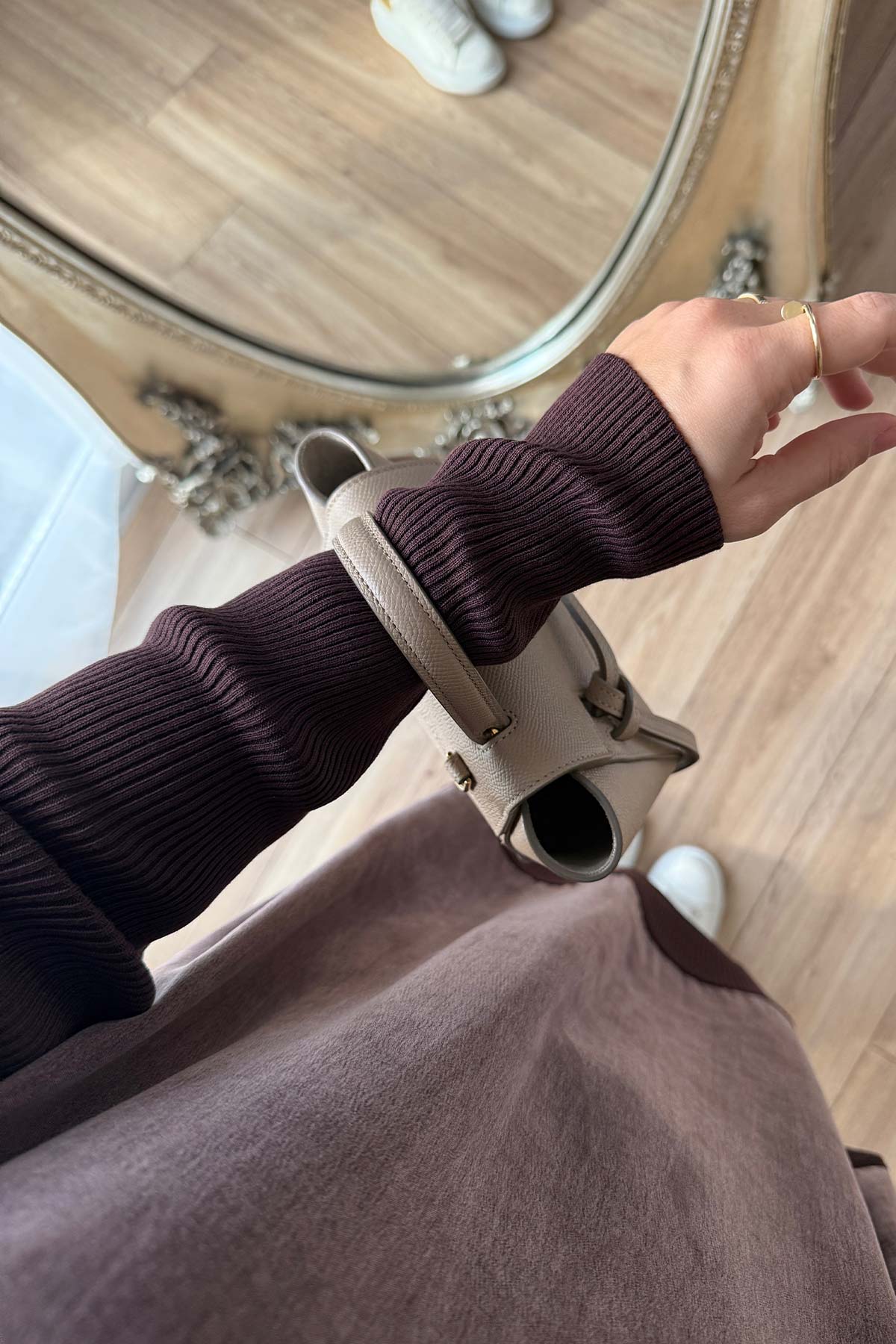 Silk Cupra Mercerized Tunic - Brown