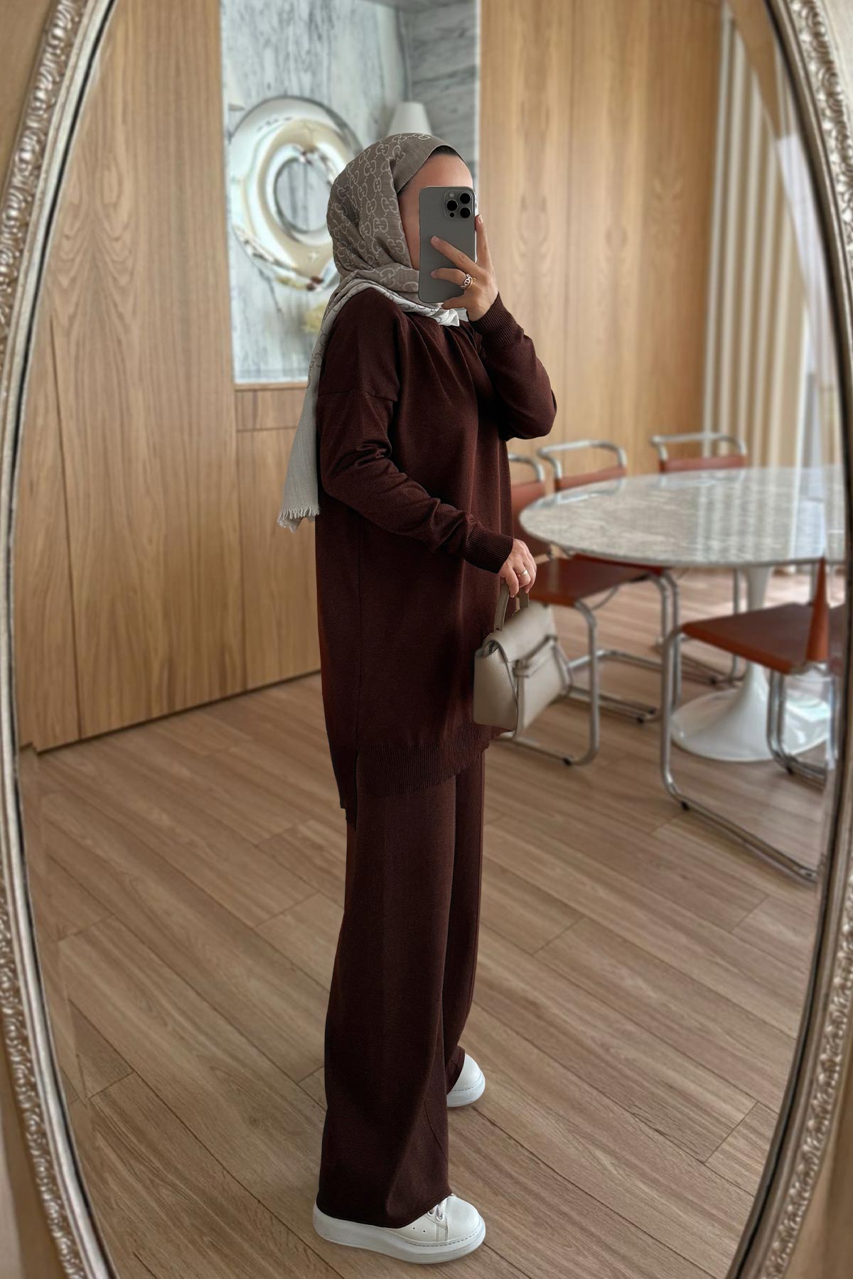 Sparkling Mercerized Suit - Brown