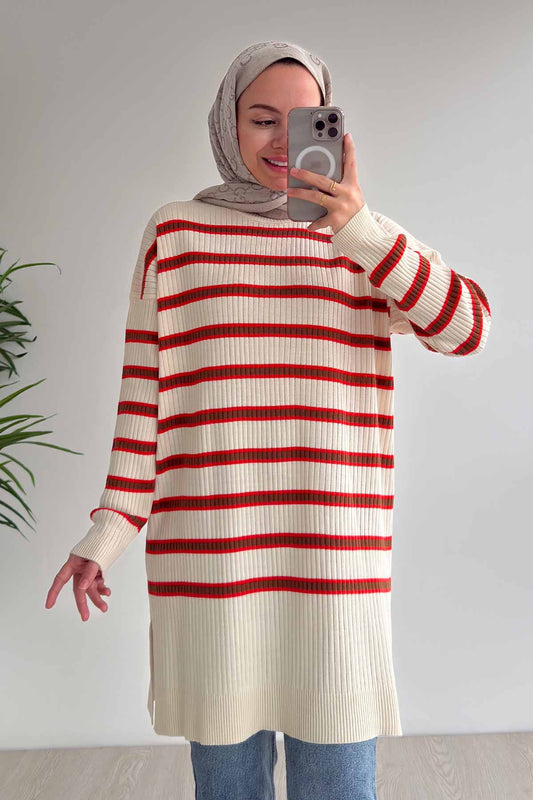 Lady Knitwear Tunic - Orange