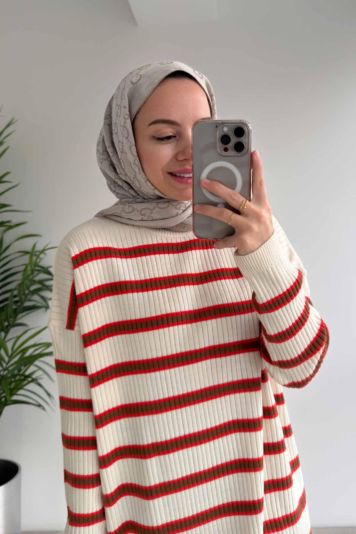 Lady Knitwear Tunic - Orange