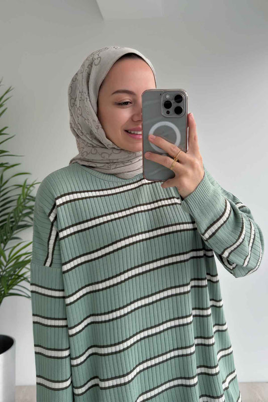 Lady Knitwear Tunic - Green