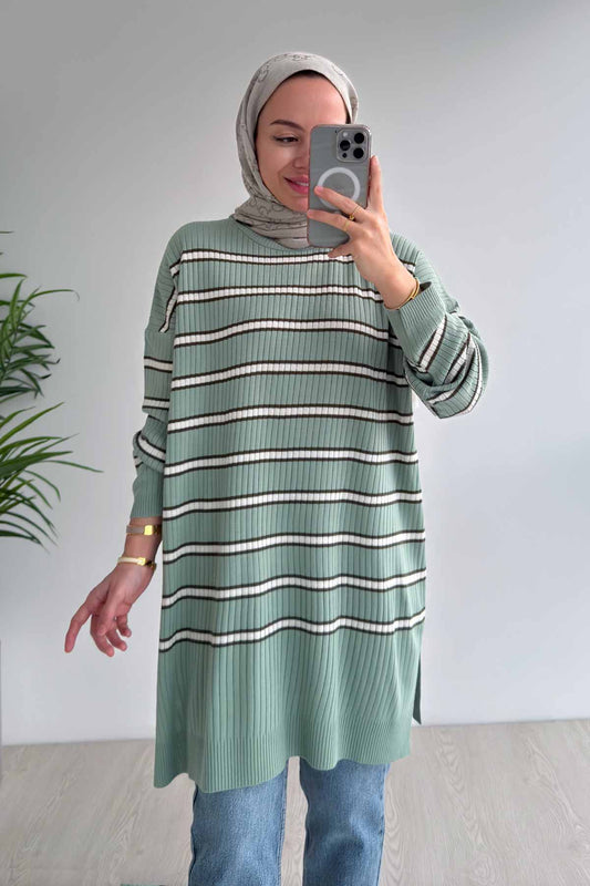 Lady Knitwear Tunic - Green