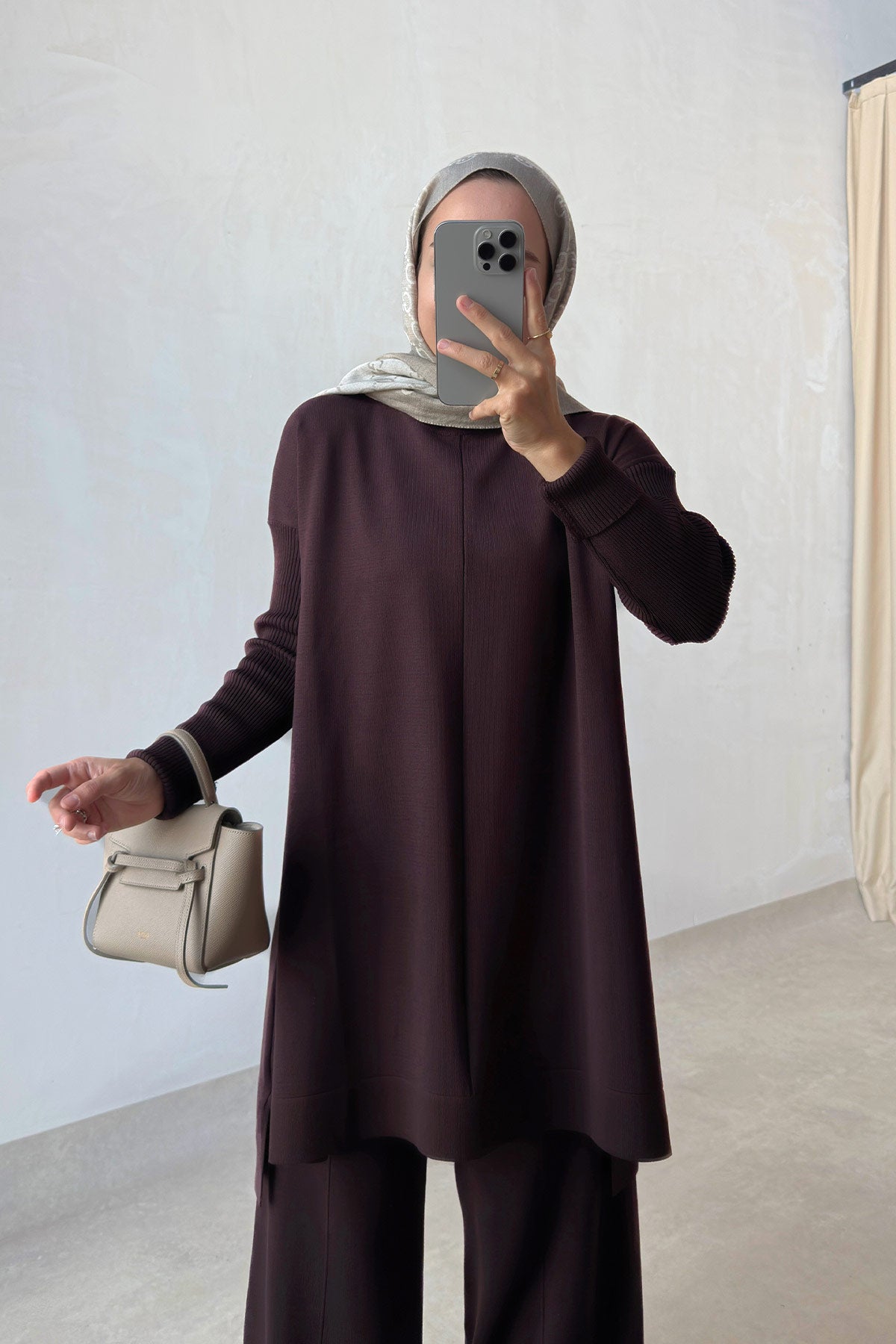 Mira Mercerized Suit - Brown