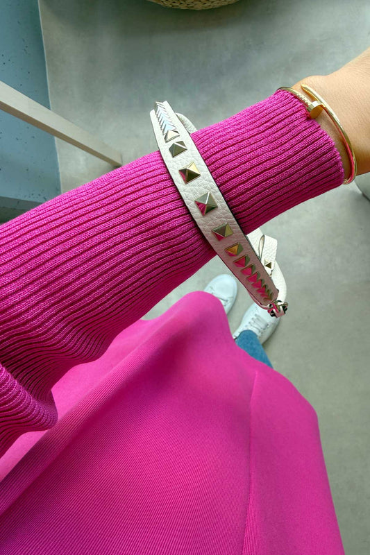 Mira Mercerized Tunic - Fuchsia