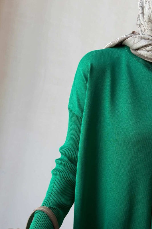 Mira Mercerized Tunic - Green