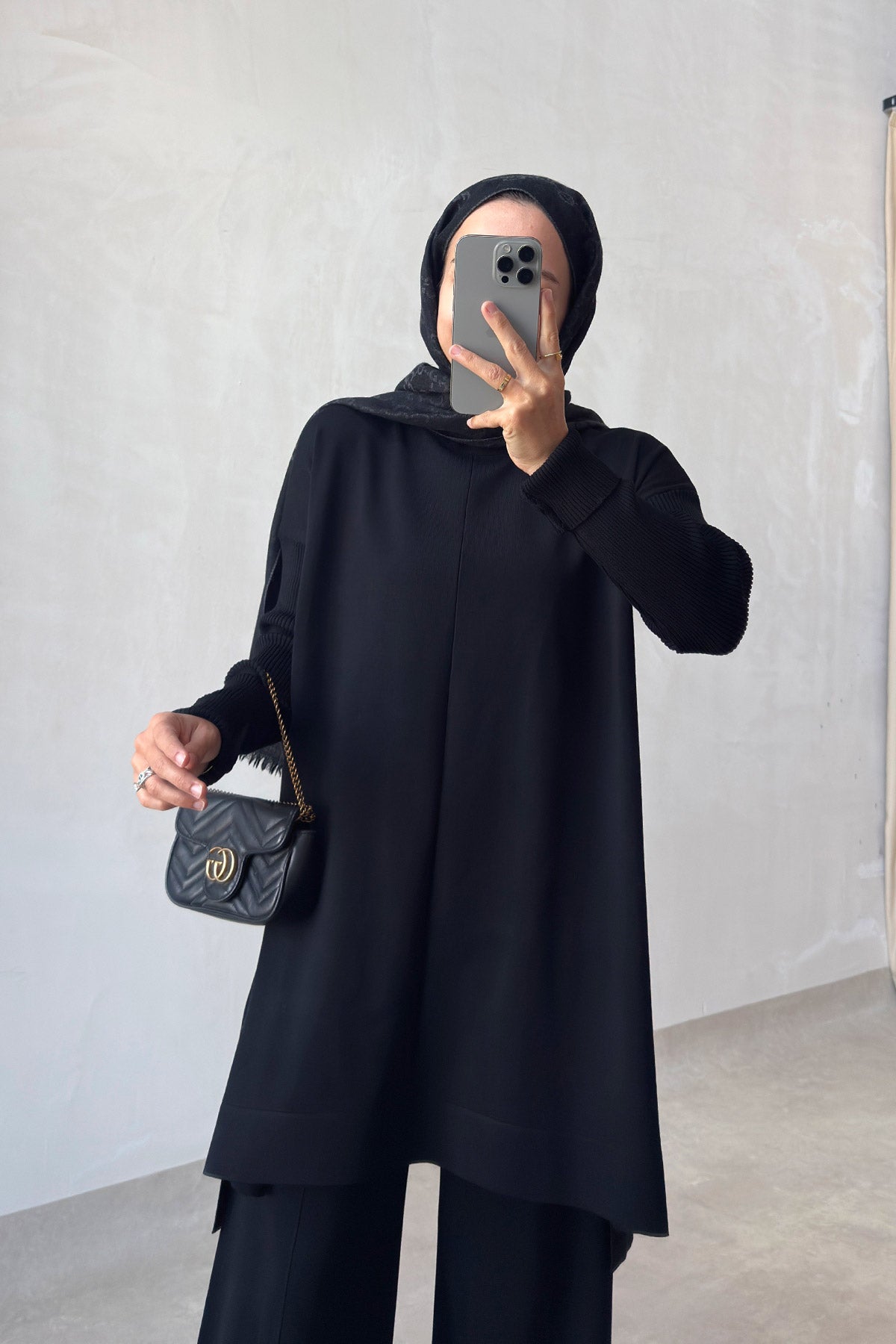 Mira Mercerized Suit - Black