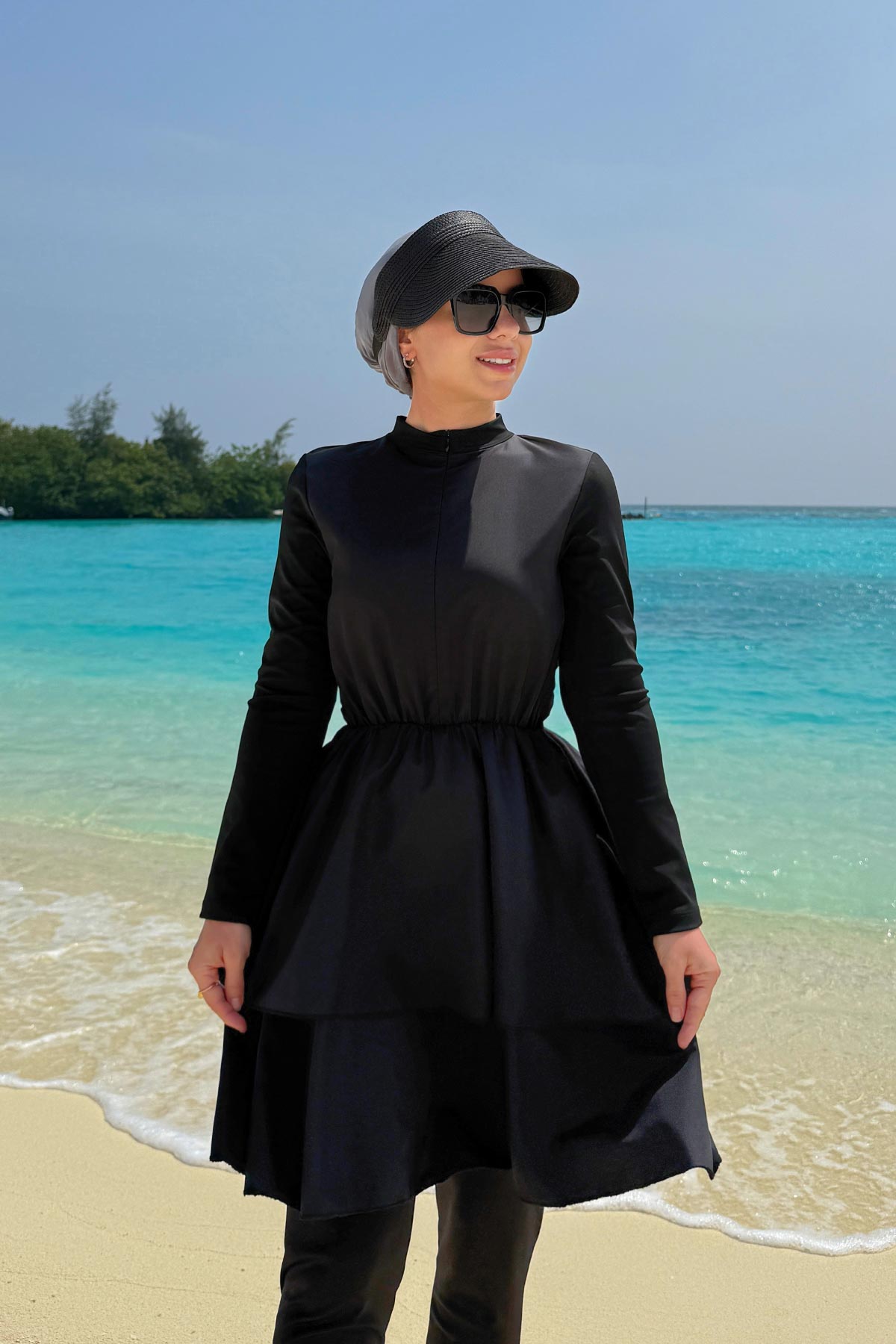 Princess Modest Swimsuit - Black