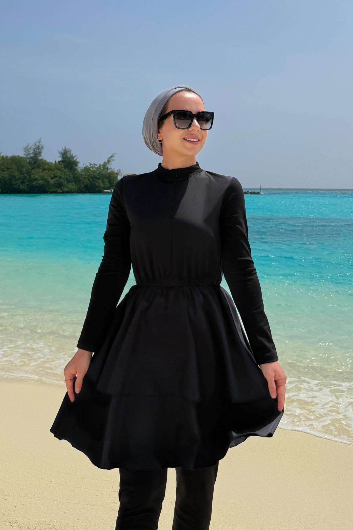 Princess Modest Swimsuit - Black