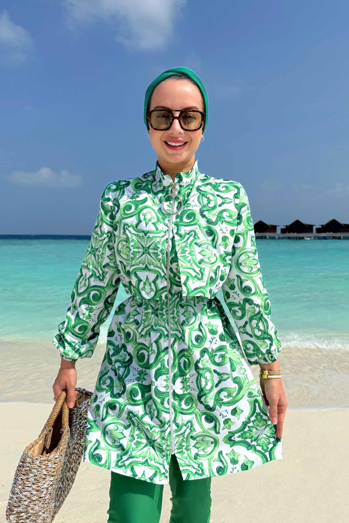 Sea Modest Swimsuit - Green