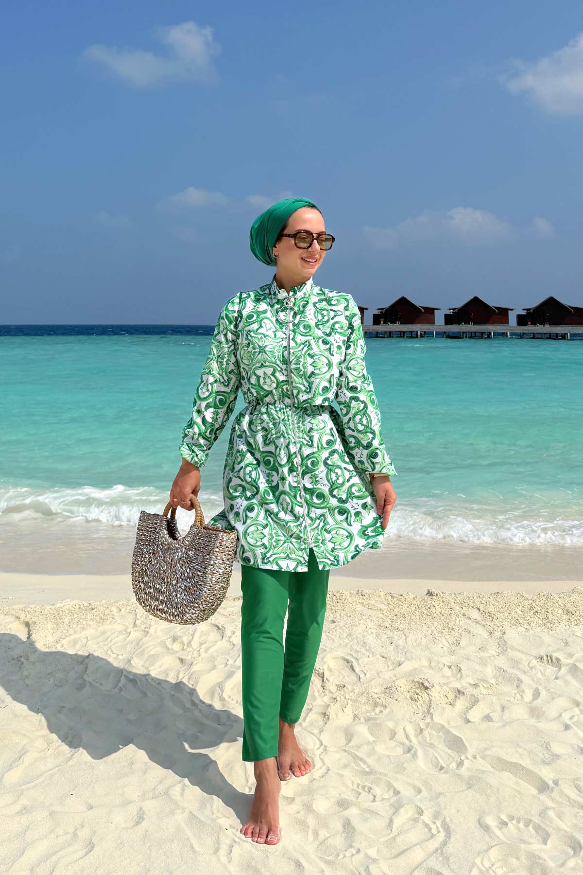 Sea Modest Swimsuit - Green