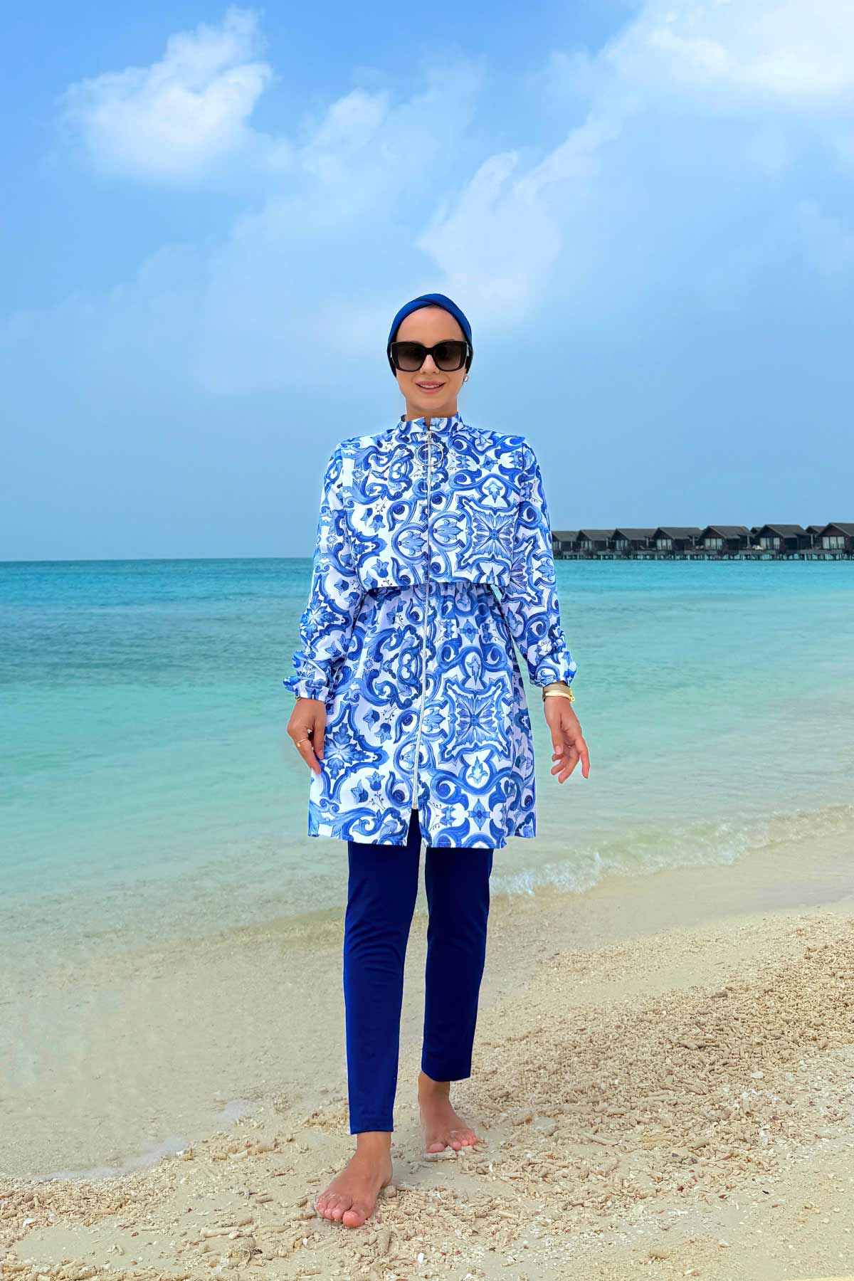 Sea Modest Swimsuit - Blue