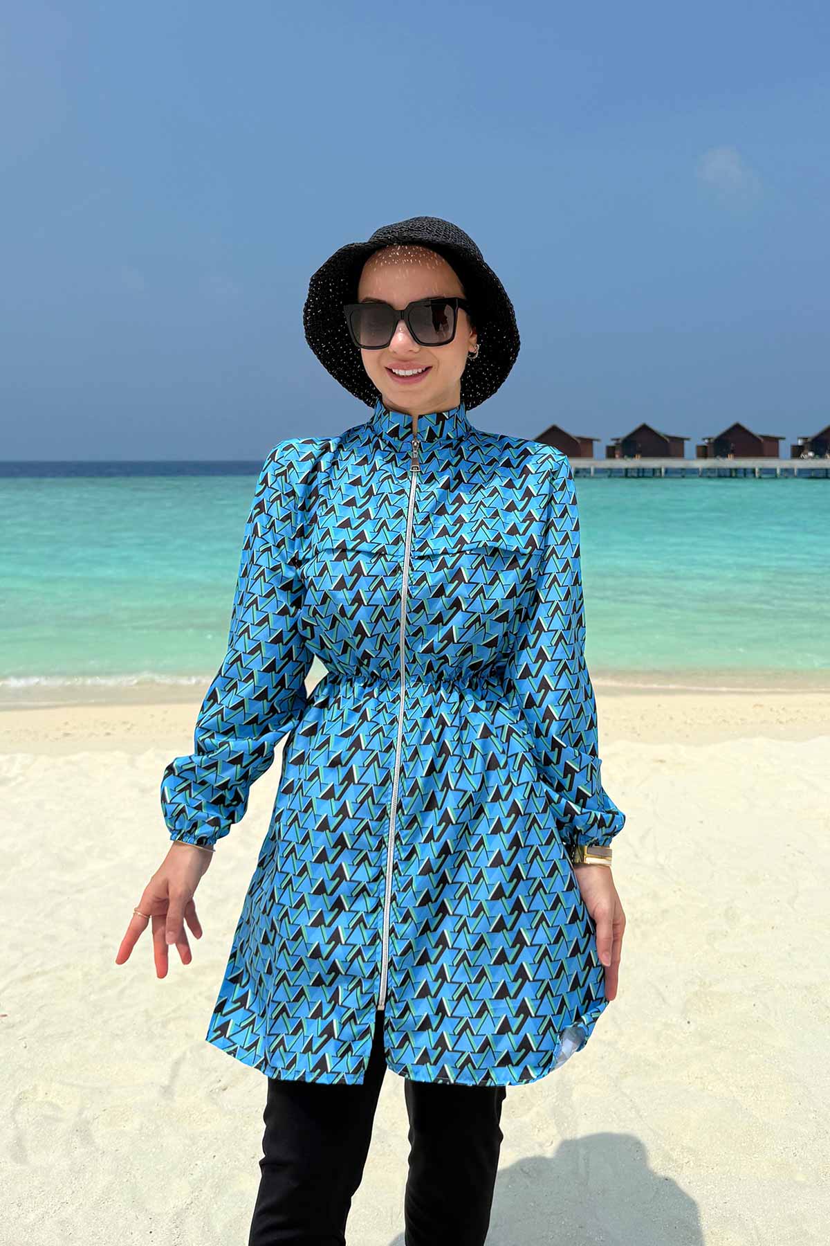 Valen Modest Swimsuit - Blue