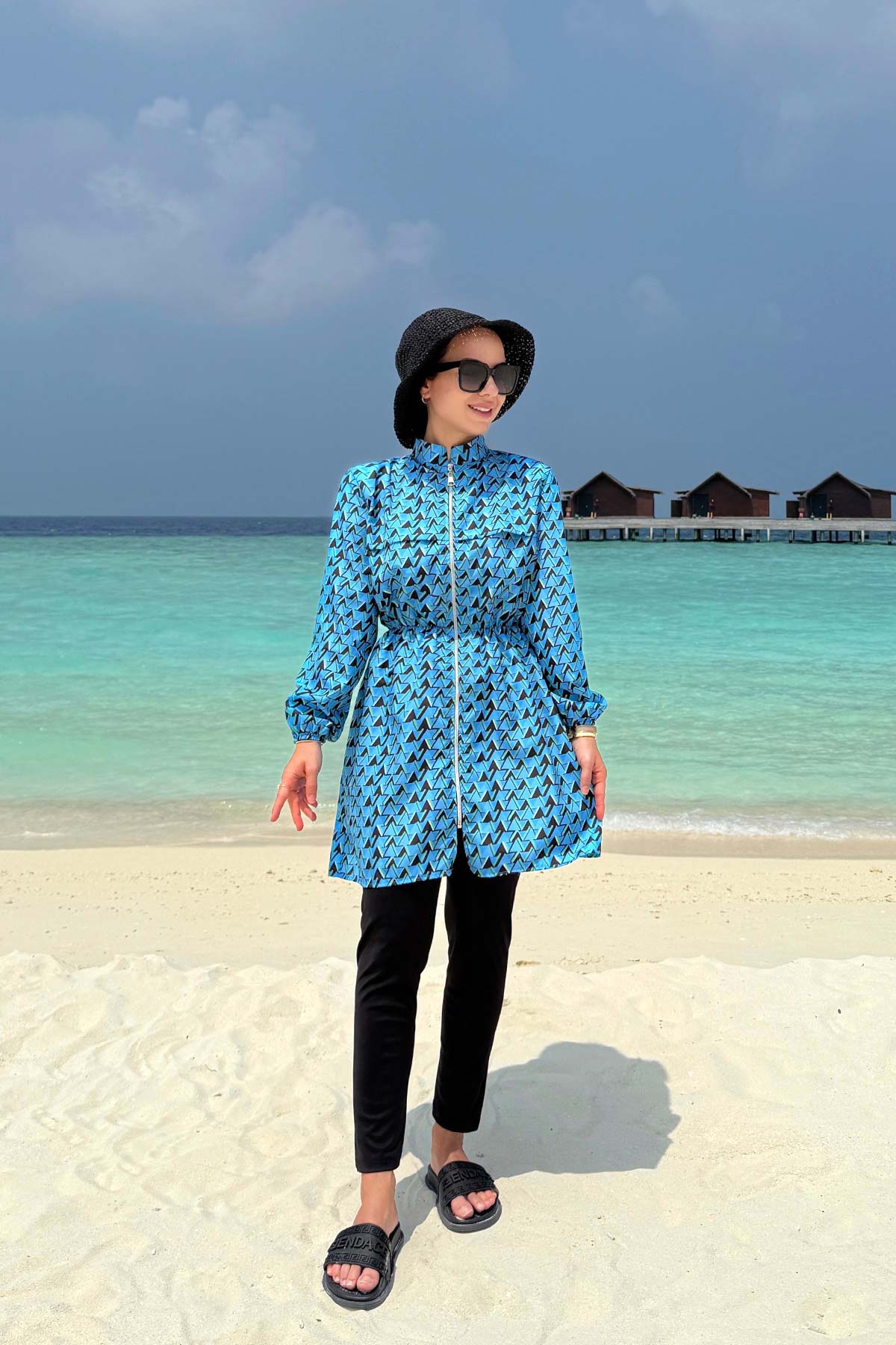 Valen Modest Swimsuit - Blue