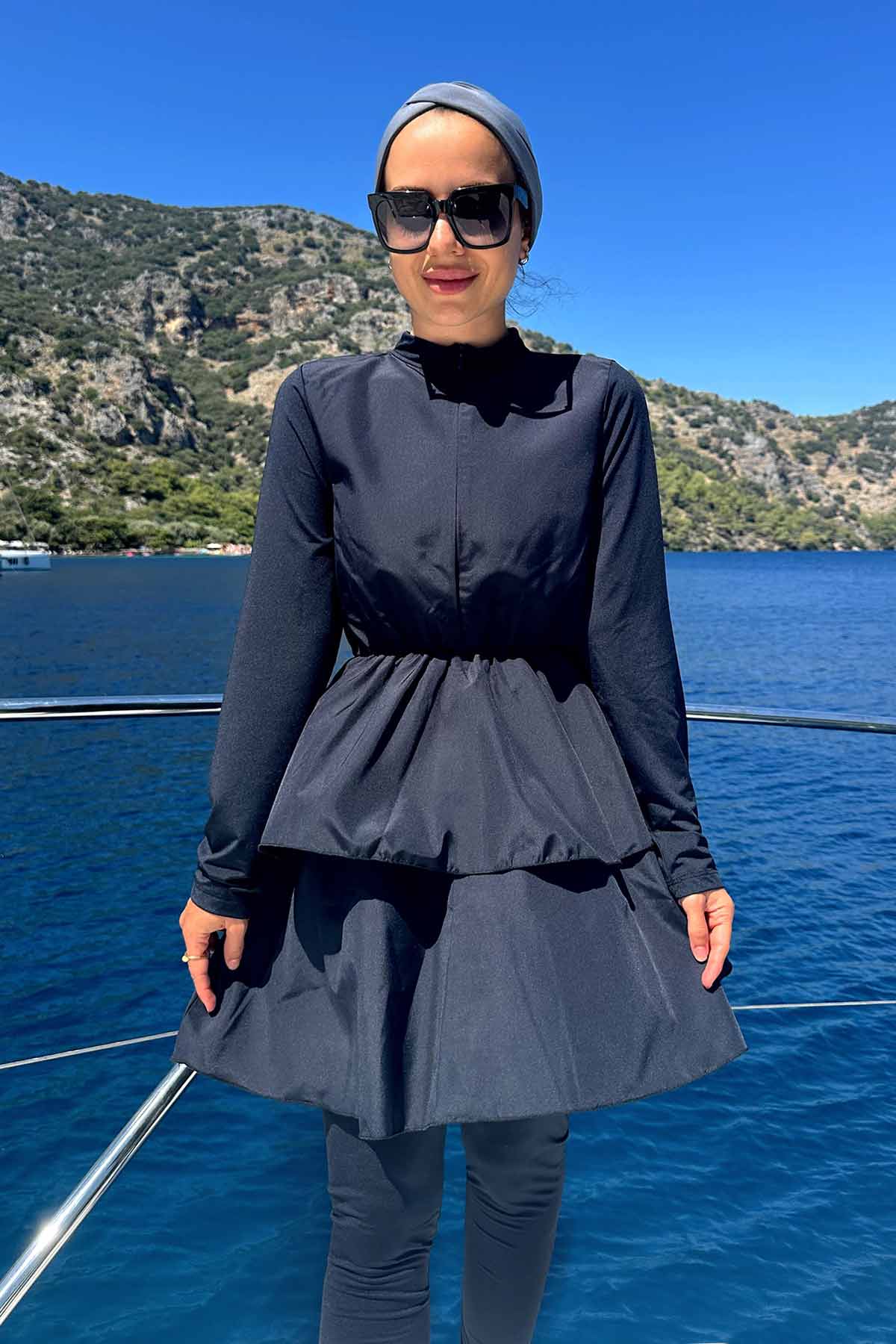 Princess Modest Swimsuit - Navy Blue