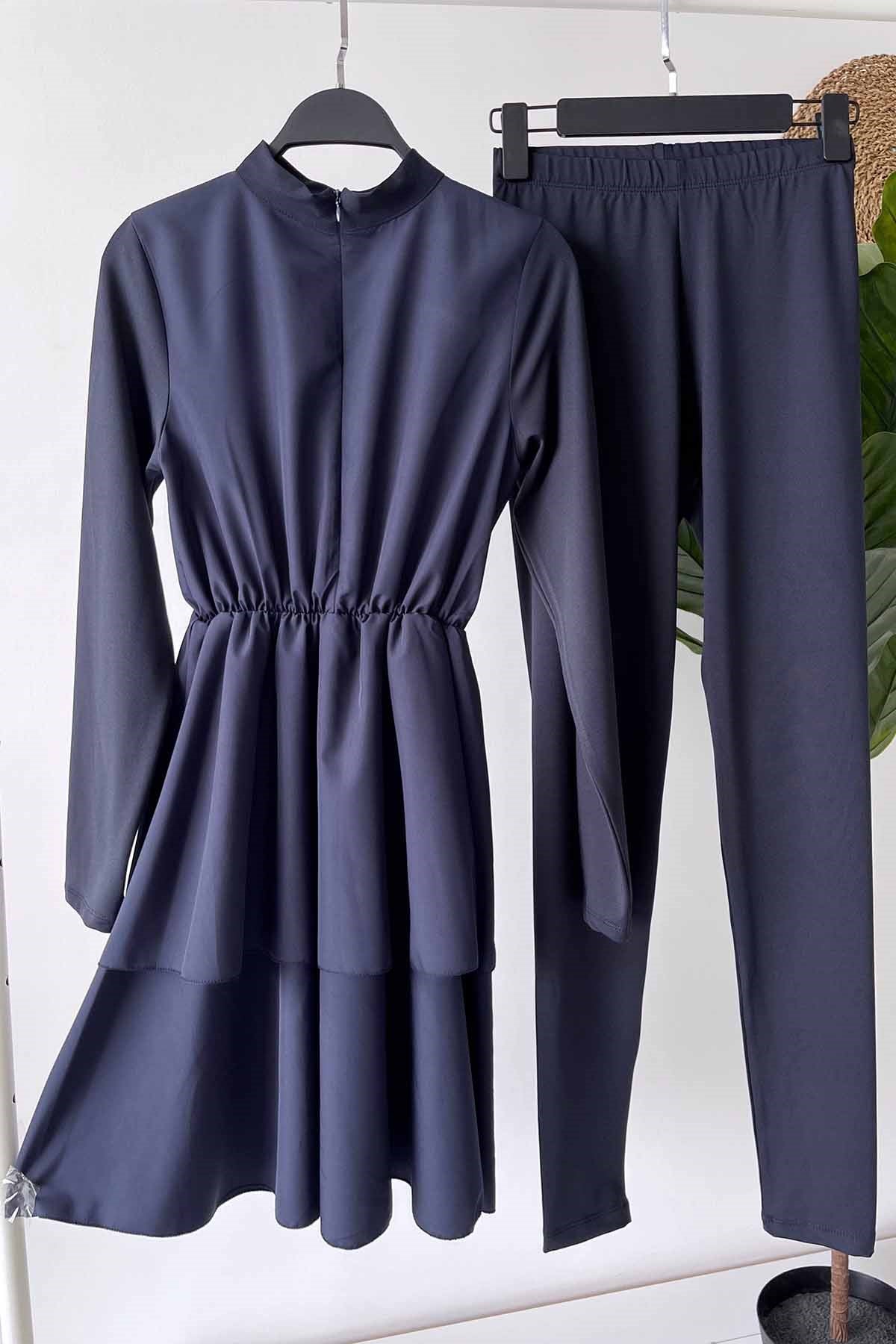 Princess Modest Swimsuit - Navy Blue