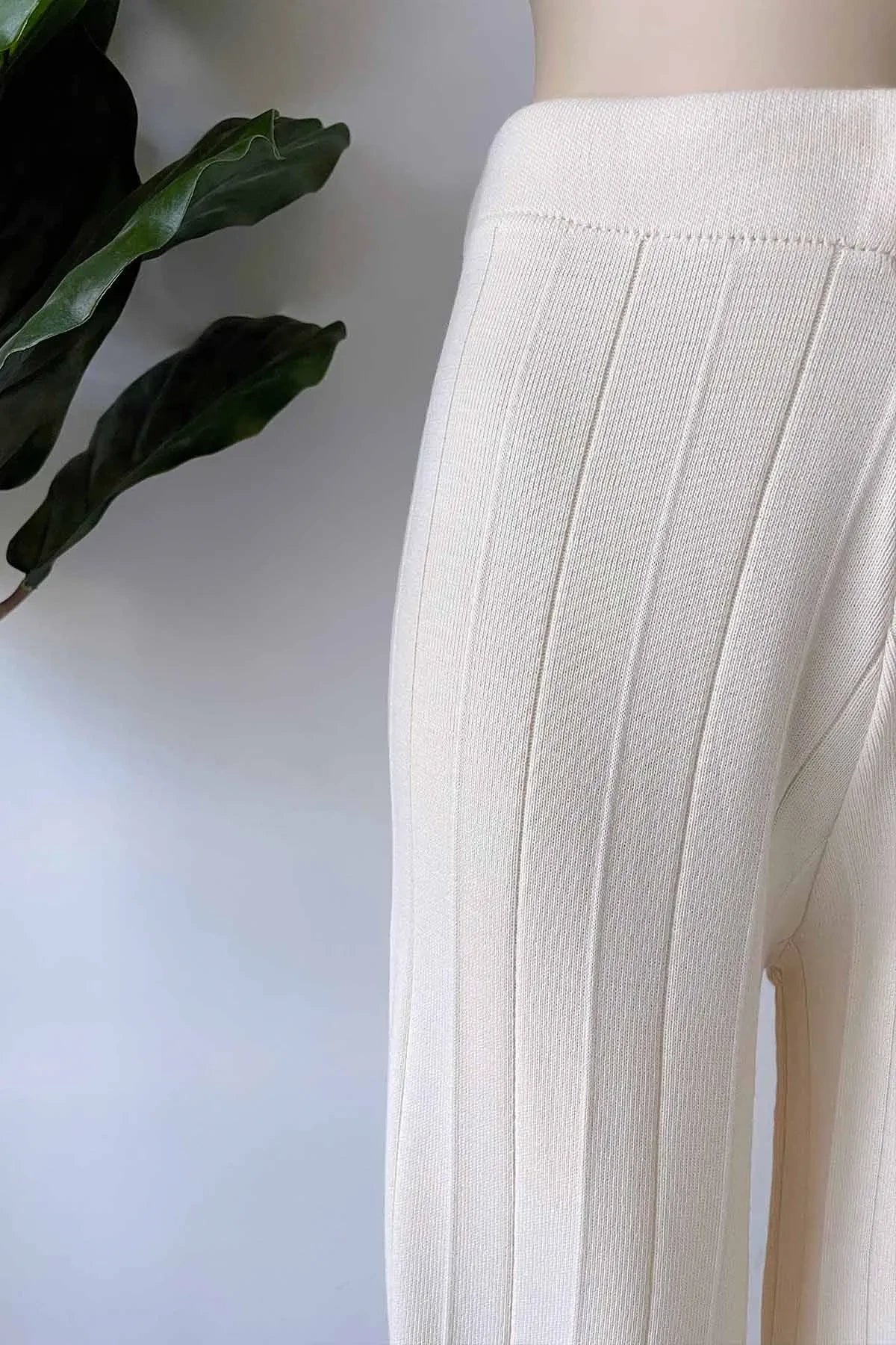 Way Knitwear Pants - Beige