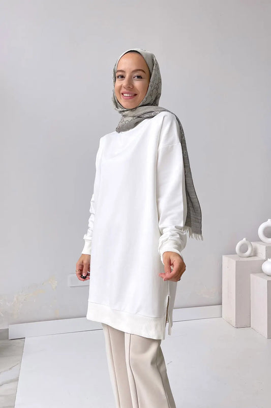 Basic Sweatshirt - White