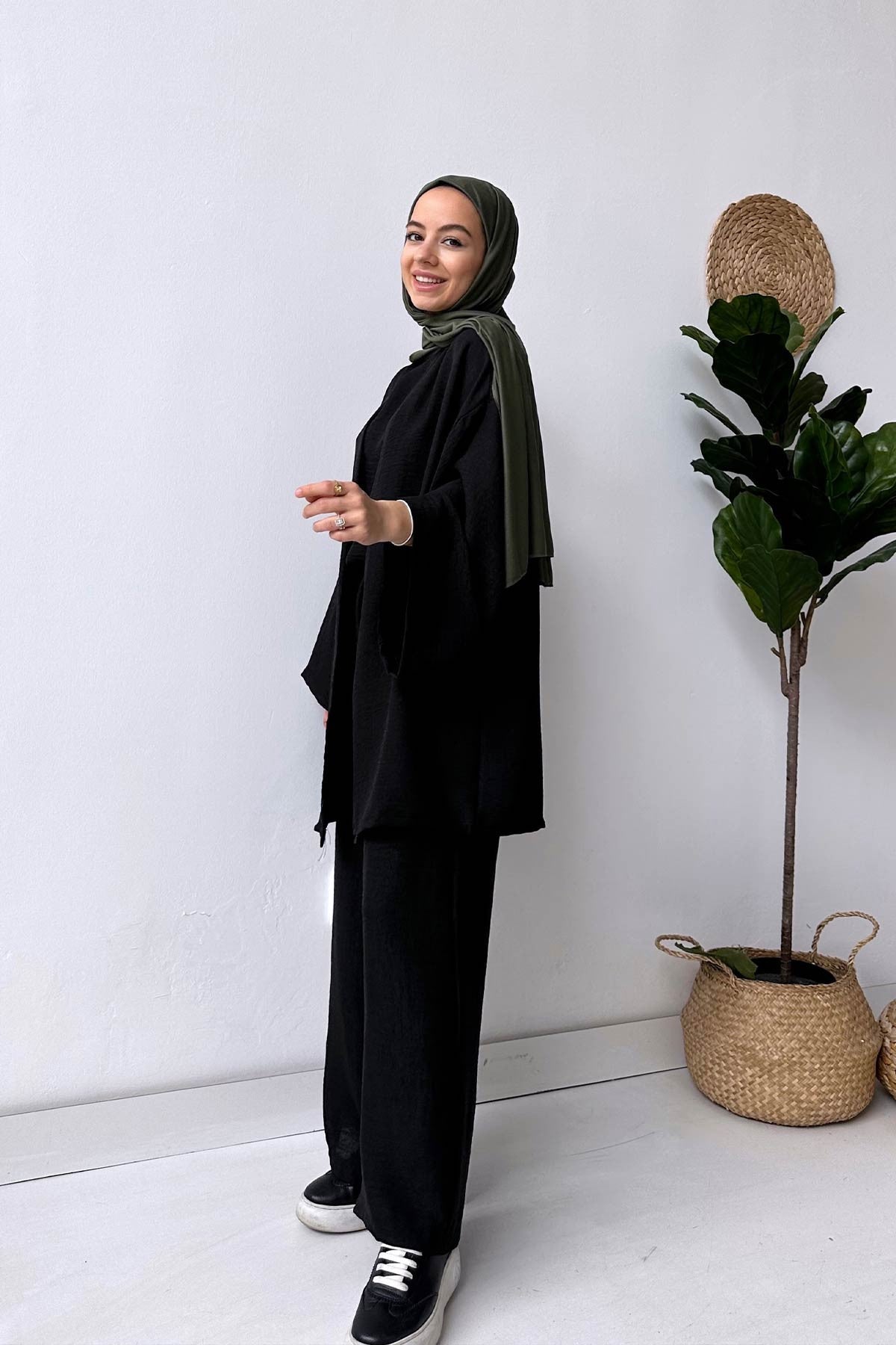 Triple Linen Suit - Black
