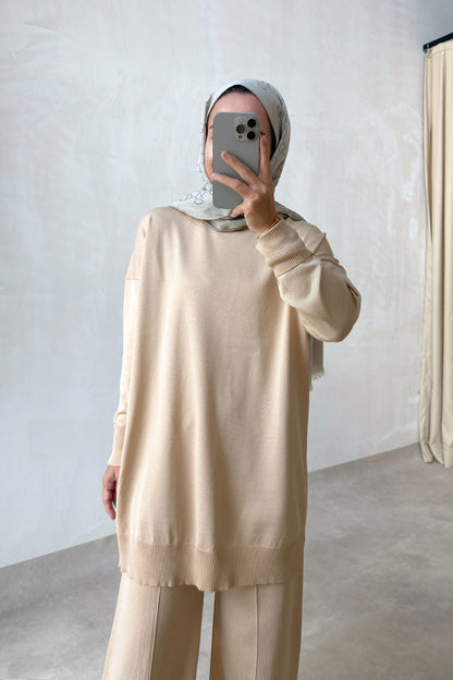 Sparkling Mercerized Suit - Coffee Milk