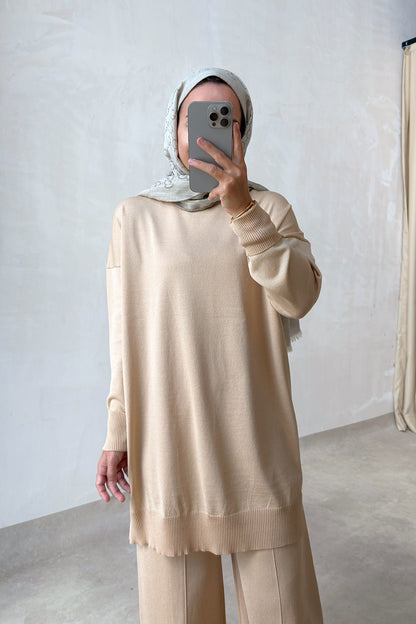 Sparkling Mercerized Suit - Coffee Milk