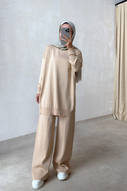 Sparkling Mercerized Suit - Coffee Milk