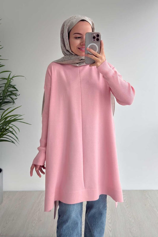 Mira Mercerized Tunic - Pink