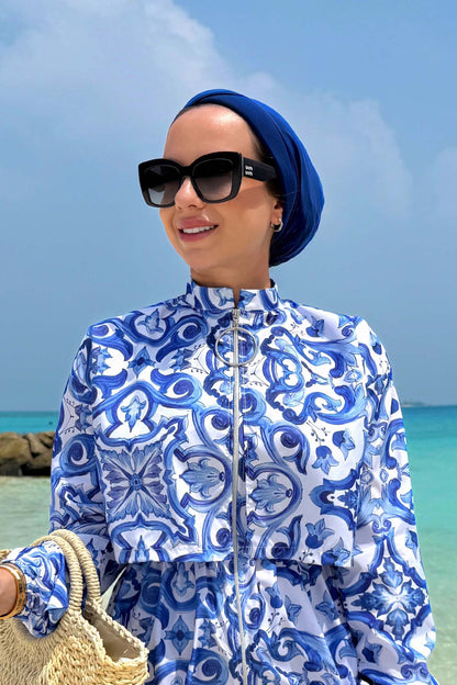 Bow Swimming Cap - Saxe