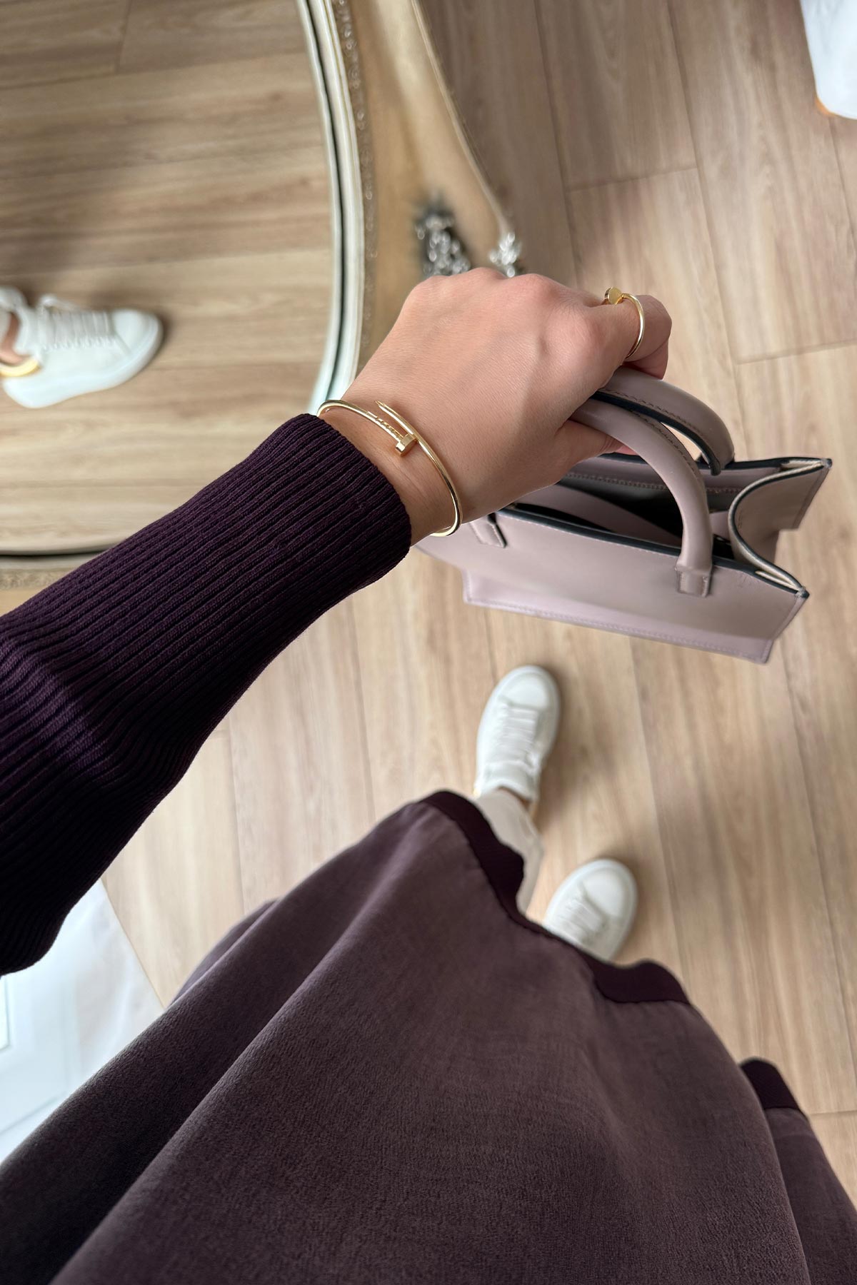 Silk Cupra Mercerized Tunic - Plum