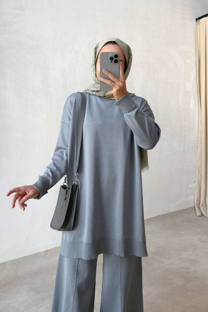 Sparkling Mercerized Suit - Grey
