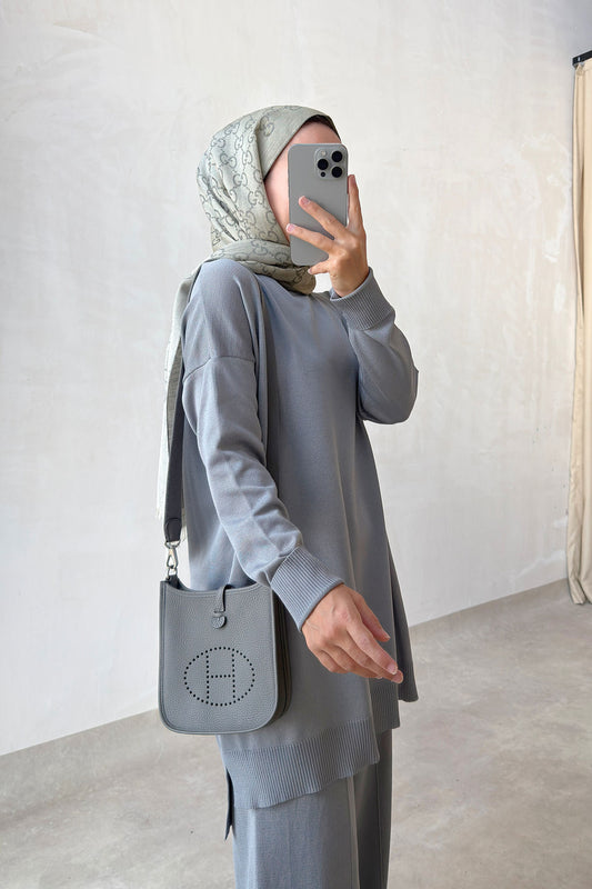 Sparkling Mercerized Suit - Grey