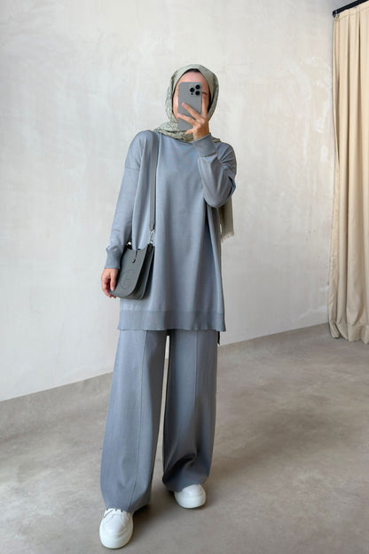 Sparkling Mercerized Suit - Grey