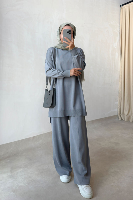 Sparkling Mercerized Suit - Grey