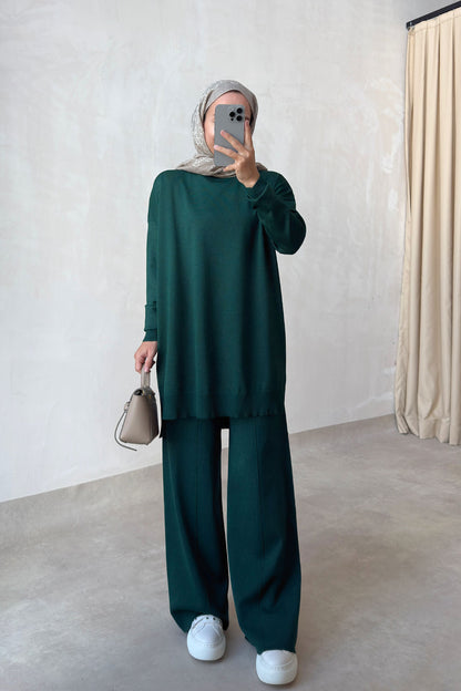 Sparkling Mercerized Suit - Emerald Color