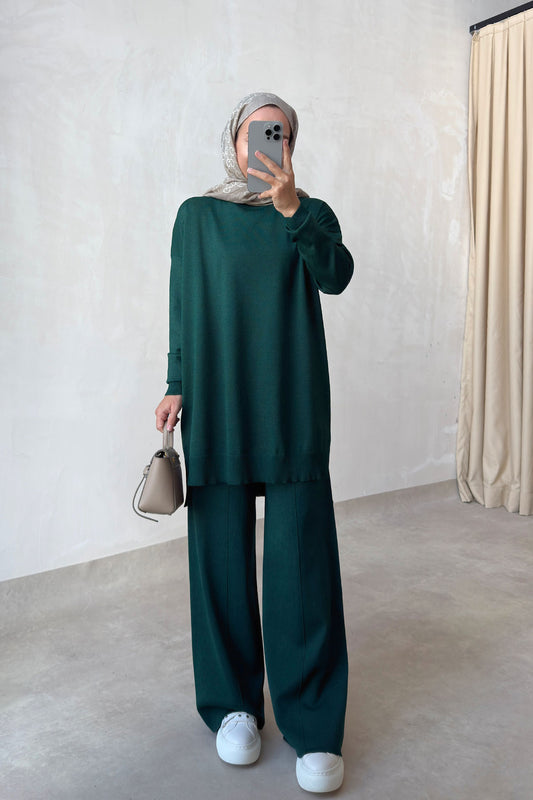 Sparkling Mercerized Suit - Emerald Color