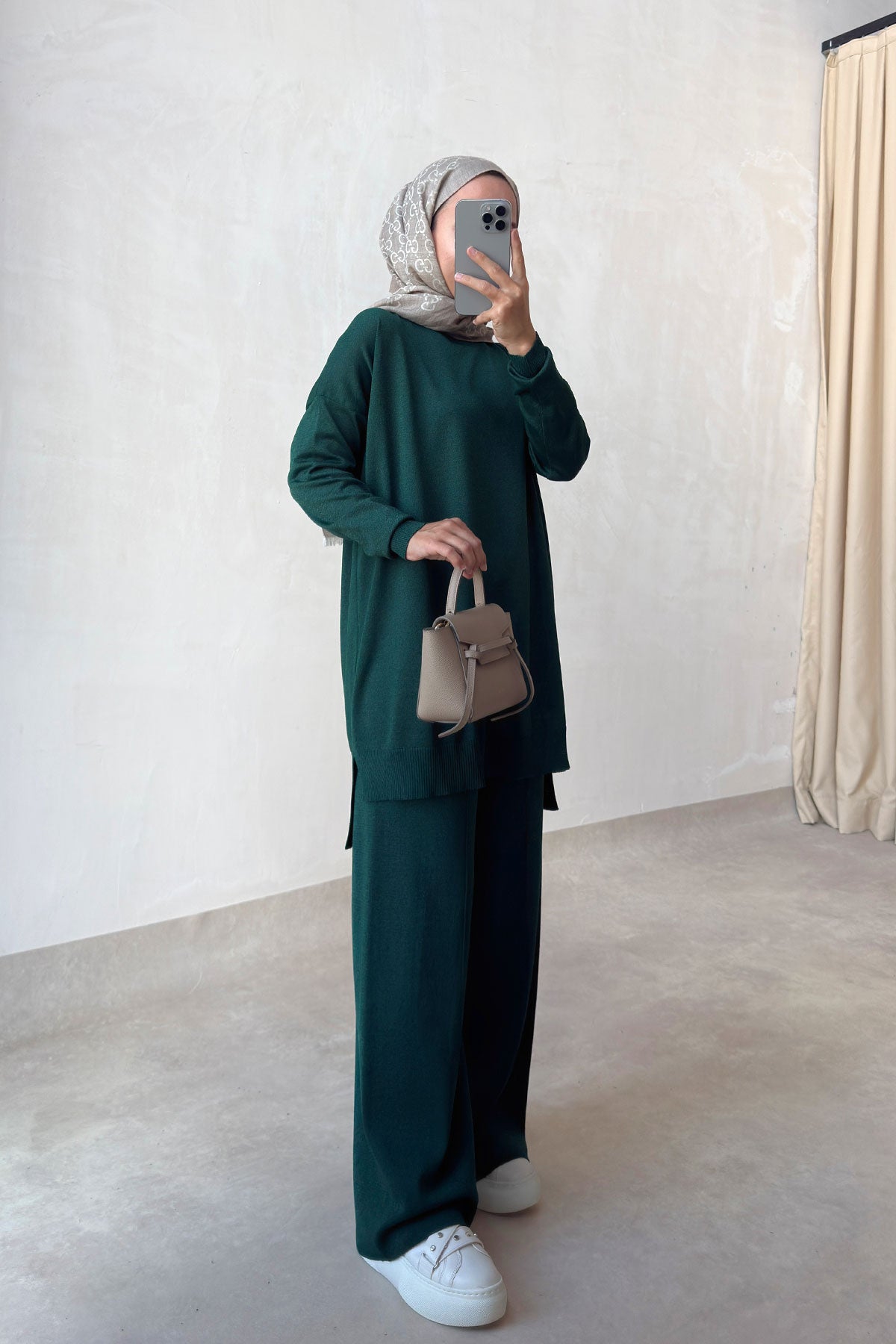 Sparkling Mercerized Suit - Emerald Color