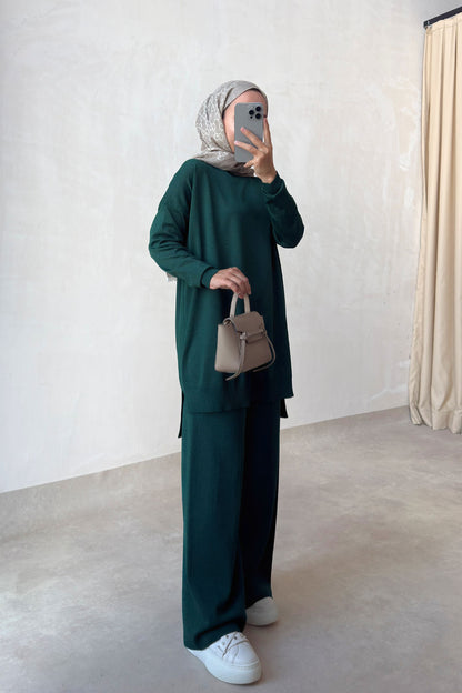 Sparkling Mercerized Suit - Emerald Color