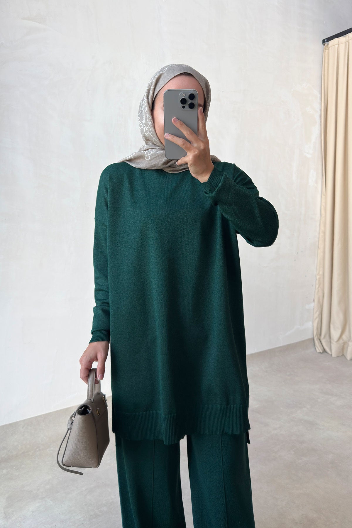 Sparkling Mercerized Suit - Emerald Color