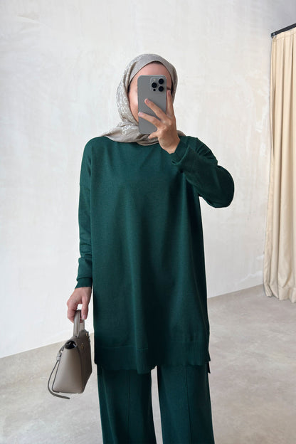 Sparkling Mercerized Suit - Emerald Color
