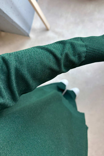 Sparkling Mercerized Suit - Emerald Color