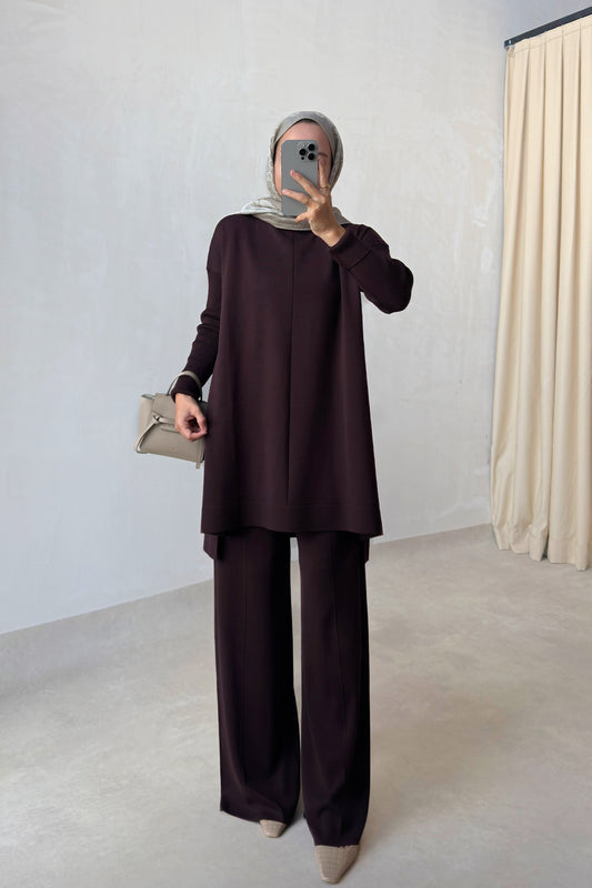 Mira Mercerized Suit - Brown