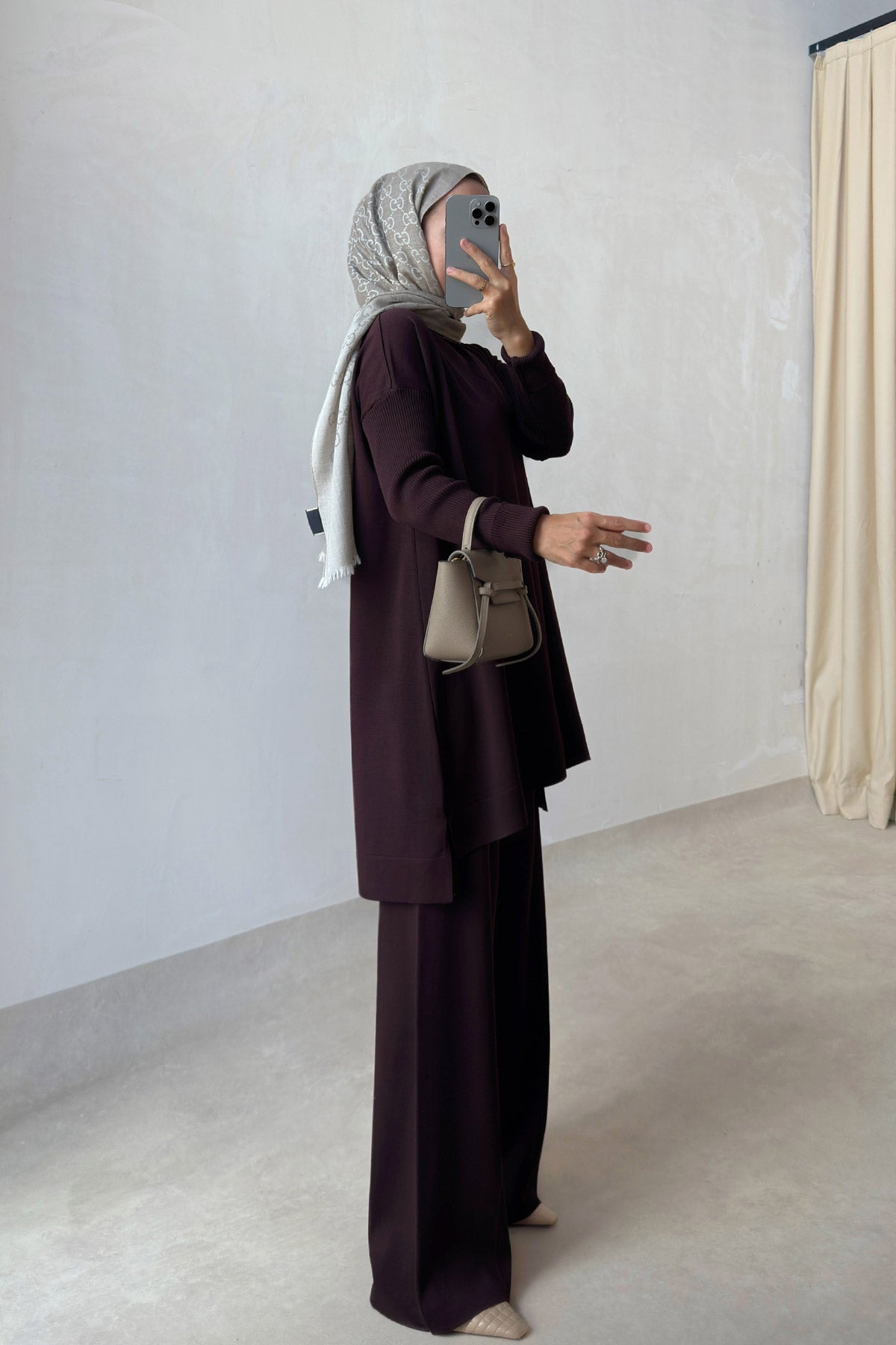 Mira Mercerized Suit - Brown