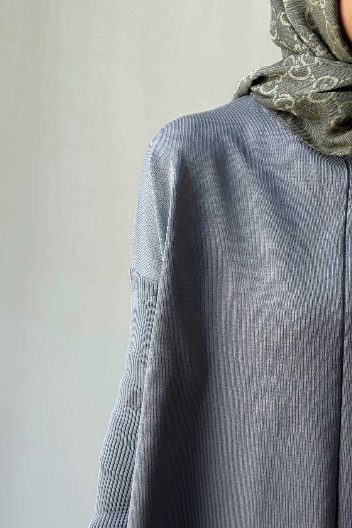 Mira Mercerized Tunic - Grey