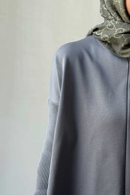 Mira Mercerized Tunic - Grey