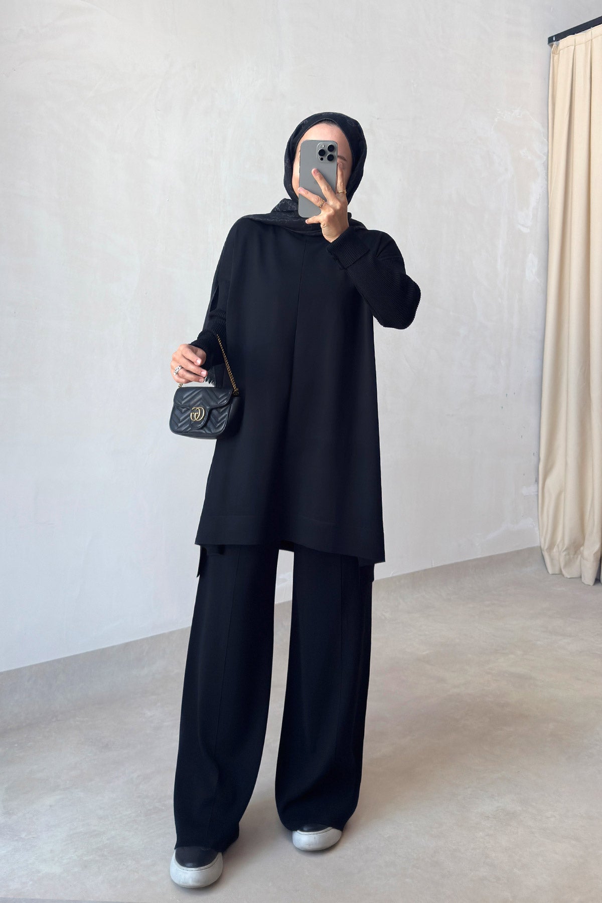 Mira Mercerized Suit - Black