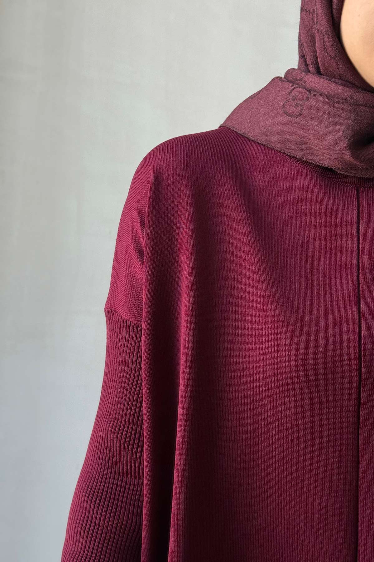 Mira Mercerized Tunic - Burgundy
