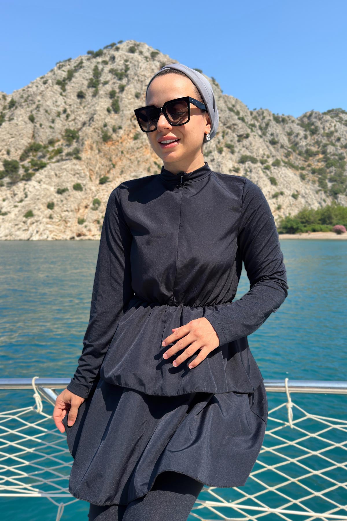 Princess Modest Swimsuit - Navy Blue