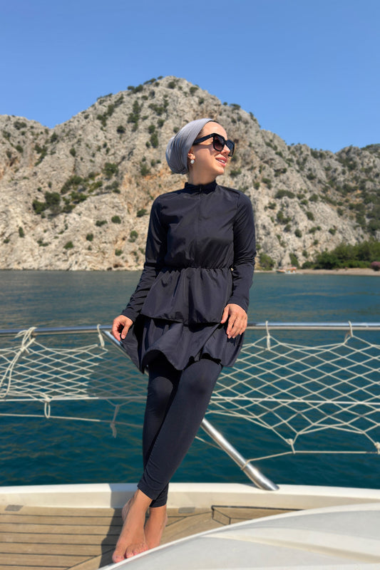 Princess Modest Swimsuit - Navy Blue